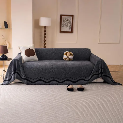 Vista 49 de STACYPIK Jacqurad - Fundas de sofá reversibles y duraderas para mascotas, fundas de sofá geométricas con orejas de trigo, protector de muebles gris