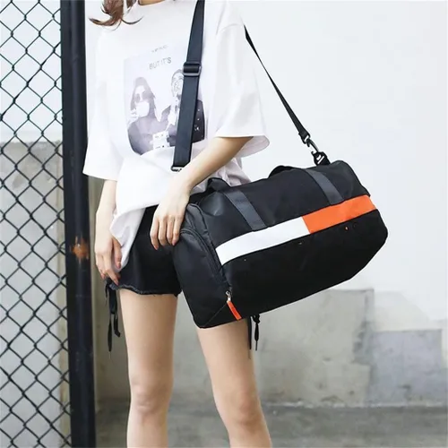 Vista 3 de Bolsa de gimnasio para yoga, baile y yoga, para hombres y mujeres, gran capacidad, bolsa de gimnasio al aire libre, bolsa de natación, mochila