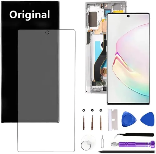 Vista 5 de AMOLED Galaxy NOTE10 Plus - Reemplazo de pantalla original de 6.8 pulgadas para Samsung Galaxy Note10plus 5G N975U N976U pantalla táctil con marco