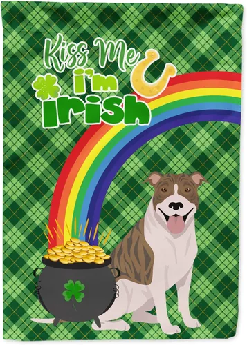 Vista 88 de Caroline's Treasures WDK4731GF - Bandera decorativa para jardín del día de San Patricio, color negro y tostado, Airedale Terrier, para jardín