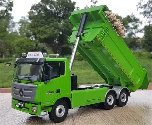 Vista 7 de FOTON Foton Auman GTL camión volquete GTL camión verde 1/36 DIECAST modelo preconstruido