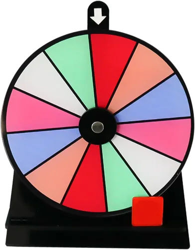 Vista 2 de Generic Rueda giratoria, rueda de premio, rueda de ruleta, rueda de premio con soporte, para juego de la fortuna, juego giratorio desmontable