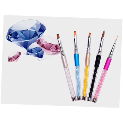 Vista 9 de EXCEART pincel de uñas acrílico Nail Liner Bolígrafos bolígrafos de pintura de uñas bolígrafos de arte de uñas bolígrafo de punteo de uñas rotulador