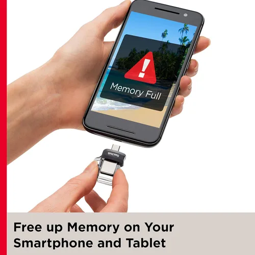 Vista 5 de SanDisk 32GB Ultra Dual Drive m3.0, microUSB y USB Type-A, USB de alta velocidad 3.0, diseño retráctil para dispositivos Android y computadoras