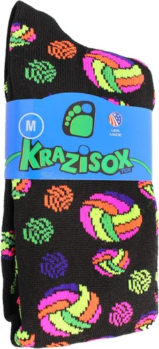 Vista 2 de TCK Krazisox Neon Volleyball Logo Socks