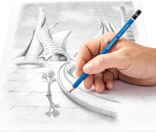 Vista 4 de STAEDTLER Mars Lumograph 8B Lápiz de dibujo de grafito, suave, resistente a la rotura, 12 unidades, 100-8B