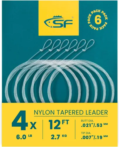 Vista 26 de SF Hand Tied Loop Fly Fishing Tapered Leader Freshwater Trout