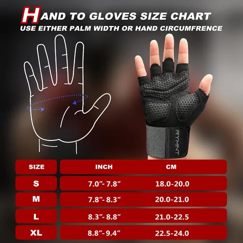 Vista 2 de ZEROFIRE Workout Gloves for Women Men - Weight Lifting Gloves with Full Palm Protection & Extra Grip for Women Gym, Weightlifting, Weight Lift