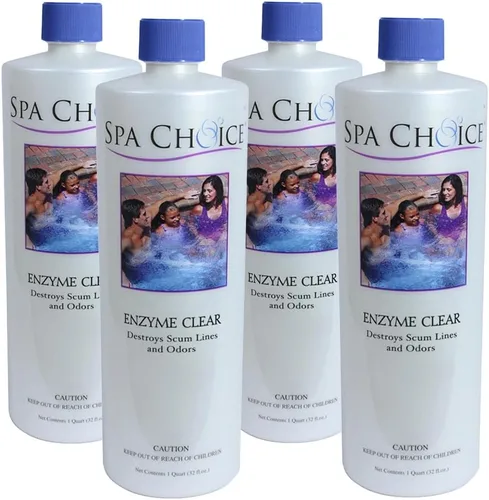 Vista 11 de SpaChoice Bañera de hidromasaje transparente de 1 pinta de hidromasaje, clarificador de spa, fabricada en Estados Unidos Removes Scum Lines