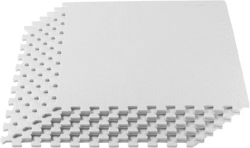Vista 10 de We Sell Mats - Baldosas multiusos de espuma EVA con un grosor de 0.5 pulgadas, alfombrillas entrelazadas para gimnasios de interior y para el hogar