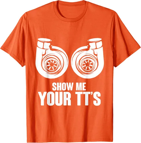 Vista 91 de Funny Show Me Your TT's Twin Turbo Car Racing Camiseta, Negro, S