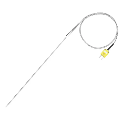 Vista 29 de MECCANIXITY Sonda de sensor de temperatura tipo K con termopar y enchufe, sonda de temperatura del medidor -50 a 1100°C (-58 a 2012°F), acero