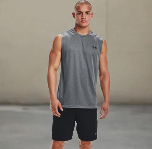 Vista 5 de Under Armour Camiseta sin mangas Velocity Muscle para hombre
