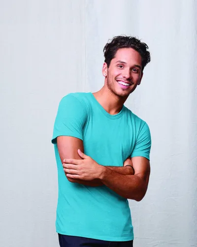 Vista 2 de Hanes Camiseta modal triblend para hombre (MO100)