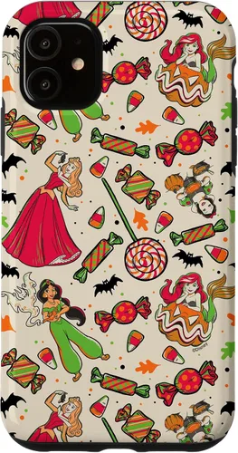 Vista 8 de iPhone 16 Disney Princess Snow White Ariel Jasmine Aurora Funda de Halloween