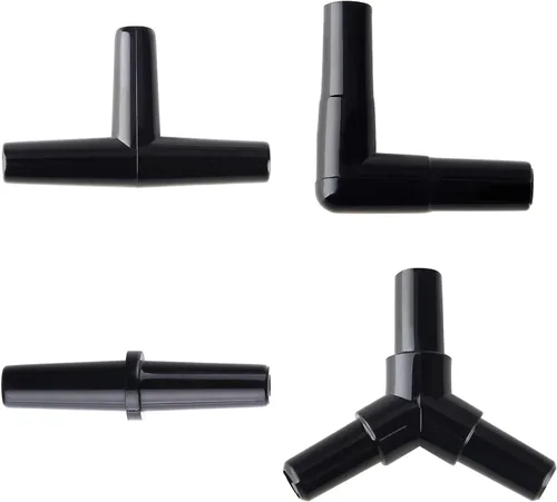 Vista 10 de Pawfly 8 conectores de tubería de aerolínea de acuario, divisor de conector Y de línea aérea de 3/16 pulgadas para tubería de bomba de aire 1 tipo