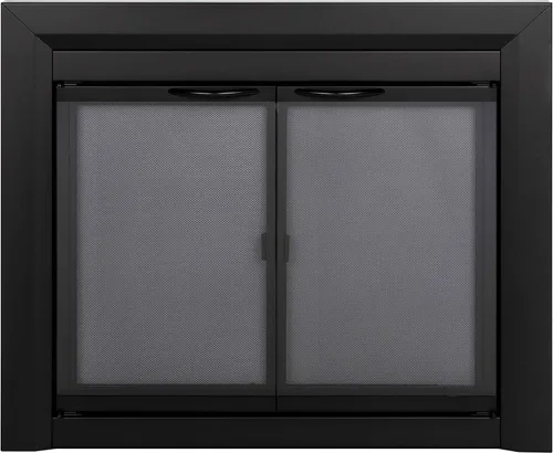 Vista 13 de Chimenea con puerta de vidrio Carlisle de Pleasant Heart CL-3000, color negro, CL-3302