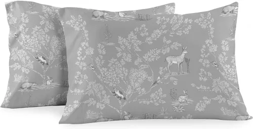 Vista 21 de Royal Tradition Juego de sábanas de franela pesada, 100% algodón, tamaño individual extra largo XL, 3 piezas, estampado de ciervos navideños, 6.00