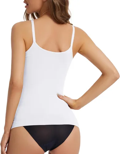Vista 2 de Ysabeloom Camisola de compresión para mujer, con control de barriga, moldeadora, camiseta de compresión