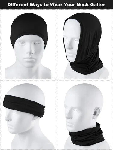 Vista 3 de Bufanda de verano con protección UV para el cuello, pasamontañas, transpirable, bufanda