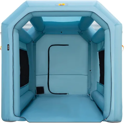 Vista 9 de VEVOR Cabina de Pintura Inflable Portátil, Cabina de Pulverización Inflable de 13 x 8 x 8 pies, Carpa de Pintura para Automóvil con Sistema