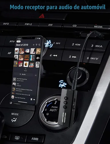 Vista 6 de Receptor transmisor Bluetooth 5.3 mejorado 3 en 1, adaptador de audio inalámbrico Isobel de 0.138 in para TV, PC, auriculares, sistema de sonidos