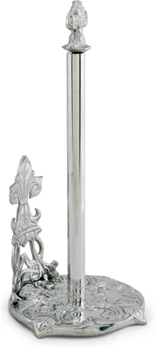 Vista 5 de Arthur Court Designs Fleur-De-Lis - Toallero de papel francés decorativo para encimera, de metal de aluminio en la encimera, 13 pulgadas de alto
