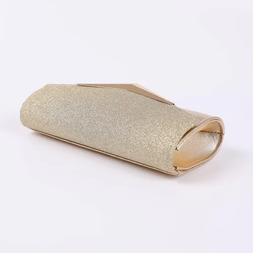 Vista 4 de XIEJIAJD Bolso de mano de moda para mujer, bolsos de noche para boda, formal, graduación, bolso con solapa con purpurina