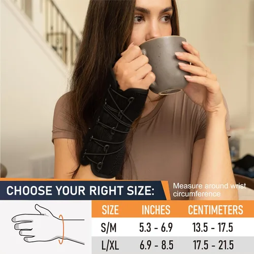 Vista 6 de Férula Espica de Muñeca y Pulgar con Correa Rápida – Soporte Ortopédico Ajustable para Tenosinovitis de De Quervain, Tendinitis, Artritis, Esguinces
