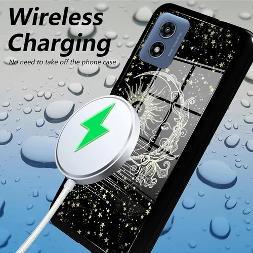 Vista 340 de Funda para Motorola Moto G Stylus 5G 2021 de vidrio templado, funda negra con diseño de mujer negra africana para mujeres y hombres, antiarañazos, a