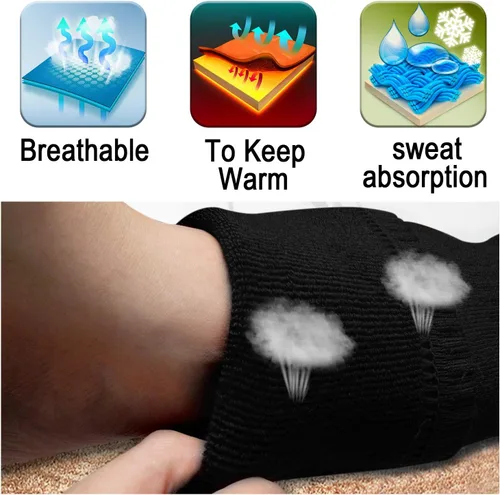 Vista 8 de Autocastle Calcetines calefactados para hombres y mujeres, calcetines calefactados recargables para pies fríos, calcetines de calentamiento