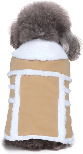 Vista 2 de BWOGUE Abrigo de invierno para perros pequeños, chaqueta de forro polar para perros de razas pequeñas a medianas