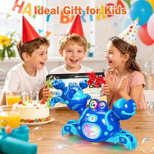 Vista 7 de Remote Control Crab Toy for Boys 4 Years Old, Cool Boys Gifts for Ages 4-7 Blue