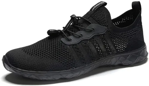 Vista 3 de SUOKENI - zapatos de secado rápido para playa o deportes acuáticos, sin cordones, para mujer, 9