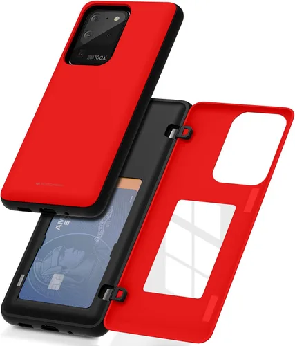 Vista 29 de GOOSPERY Funda tipo cartera para Samsung Galaxy S22 Ultra, [tarjetero] parachoques magnético de puerta con cierre automático, cubierta protectora