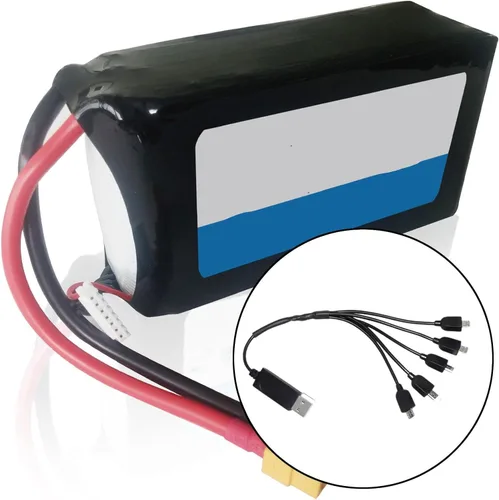 Vista 3 de Cable de carga para drones Recambios Fuerte Portátil Universal Drone Accesorios Quadcopter Parte para E525 S89 E88 E99 DIY Accs