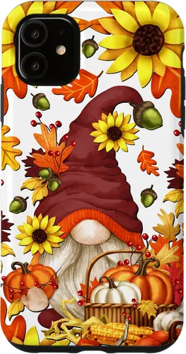 Vista 8 de Hello Fall Sunflower Gnome Pattern for Women Cute Autumn Case for iPhone 17