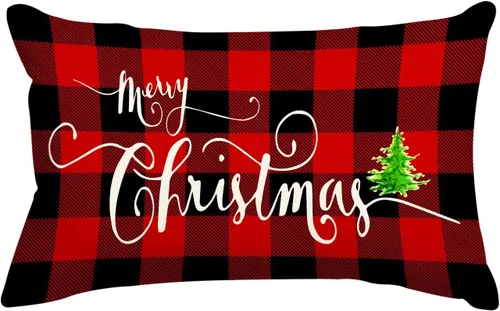 Vista 11 de Jbralid Fundas de almohada de Navidad de 12 x 20 pulgadas, decoración de casa de campo, decoración de invierno para vacaciones, funda de cojín
