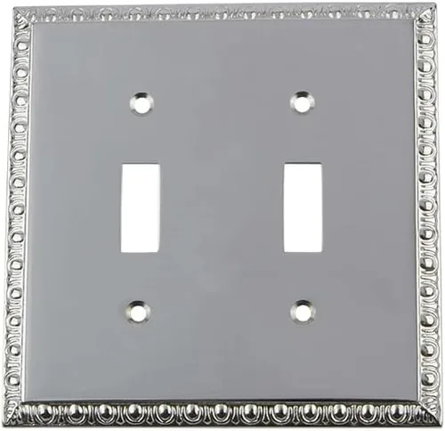 Vista 69 de Nostalgic Warehouse Egg & Dart Deco - Cubierta para placa de interruptor de salida eléctrica
