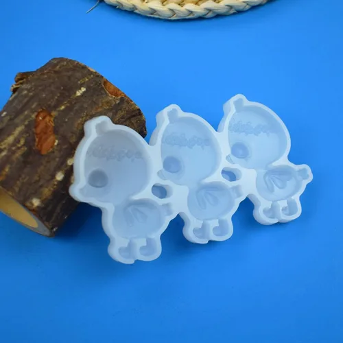Vista 7 de mostsom Moldes de silicona para piruletas para pastel de pollitos para gelatina y dulces, moldes para tartas, formas variadas, decoración
