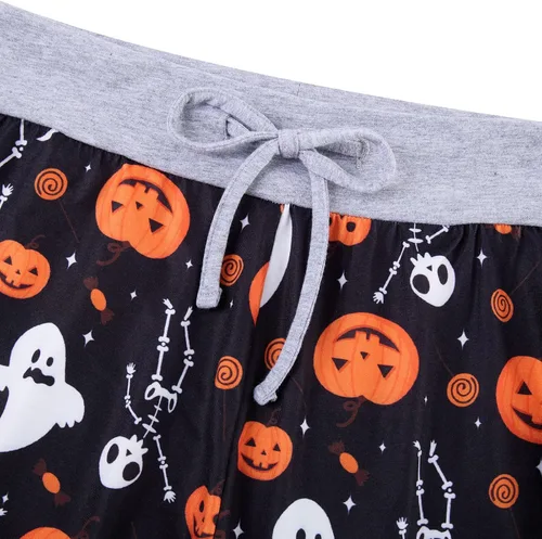 Vista 5 de ALISISTER Pantalones de pijama de Navidad para mujer, ropa de dormir cómoda y casual, pierna ancha con cordón