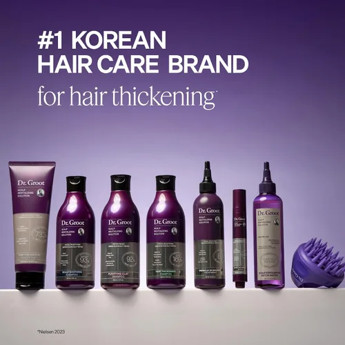 Vista 9 de Dr. Groot Champú para engrosar el cabello, cuidado coreano del cabello con biotina, aceite de romero para ayudar a dar volumen al adelgazamiento