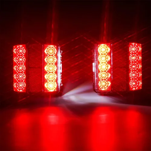 Vista 8 de Linkitom Kit de luces LED magnéticas para remolque, cable de 24 pies con enchufe de 7 pines, impermeable IP68, aprobado por DOT