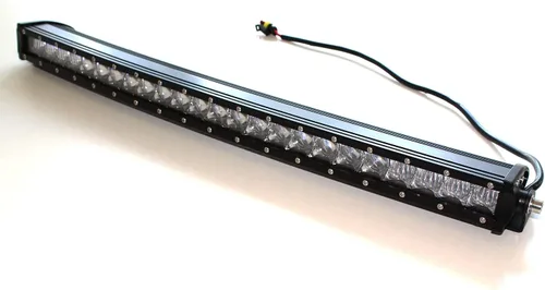 Vista 4 de Barra de luz LED de 42 pulgadas, 200 W, combo de punto de inundación de una sola fila, barra de luz LED todoterreno para camioneta, SUV, ATV, UTV