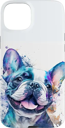 Vista 9 de Cute Frenchie Watercolor Splash Frenchie Puppy Case for iPhone 17