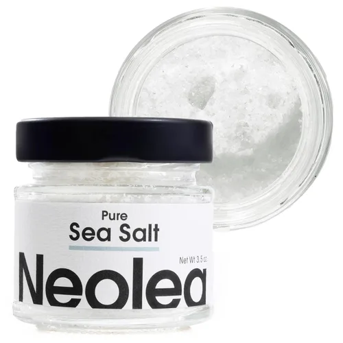 Vista 9 de Neolea Sal cítrica de Grecia – Copos de sal marina escamosa para hornear, cocinar, terminar y cubrir verduras, carne, pasta, flor de sal Pares