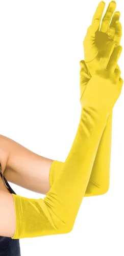 Vista 2 de Leg Avenue Guantes de satén largos para mujer
