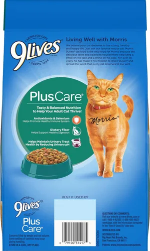 Vista 2 de 9Lives Plus Care Alimento seco para gatos, bolsa de 3.15 libras (paquete de 4)