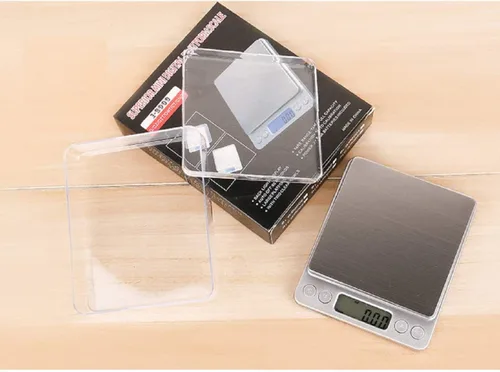 Vista 2 de Escala digital LCD 6.6 lbs 0.00 oz báscula de pesaje electrónica mini precisión gramos balanza de peso para cocina