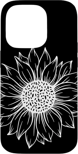 Vista 17 de iPhone 16 Cute and Beautiful White Flower of Sunflower Case